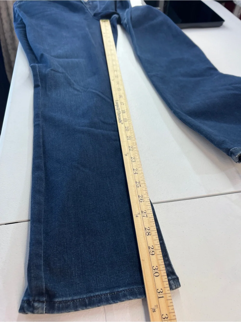 NYDJ Clean Grant Alina High Waist Button‎ Fly Split Hem Legging Skinny Jeans 16